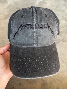 Men's Washed Black Baseball Cap